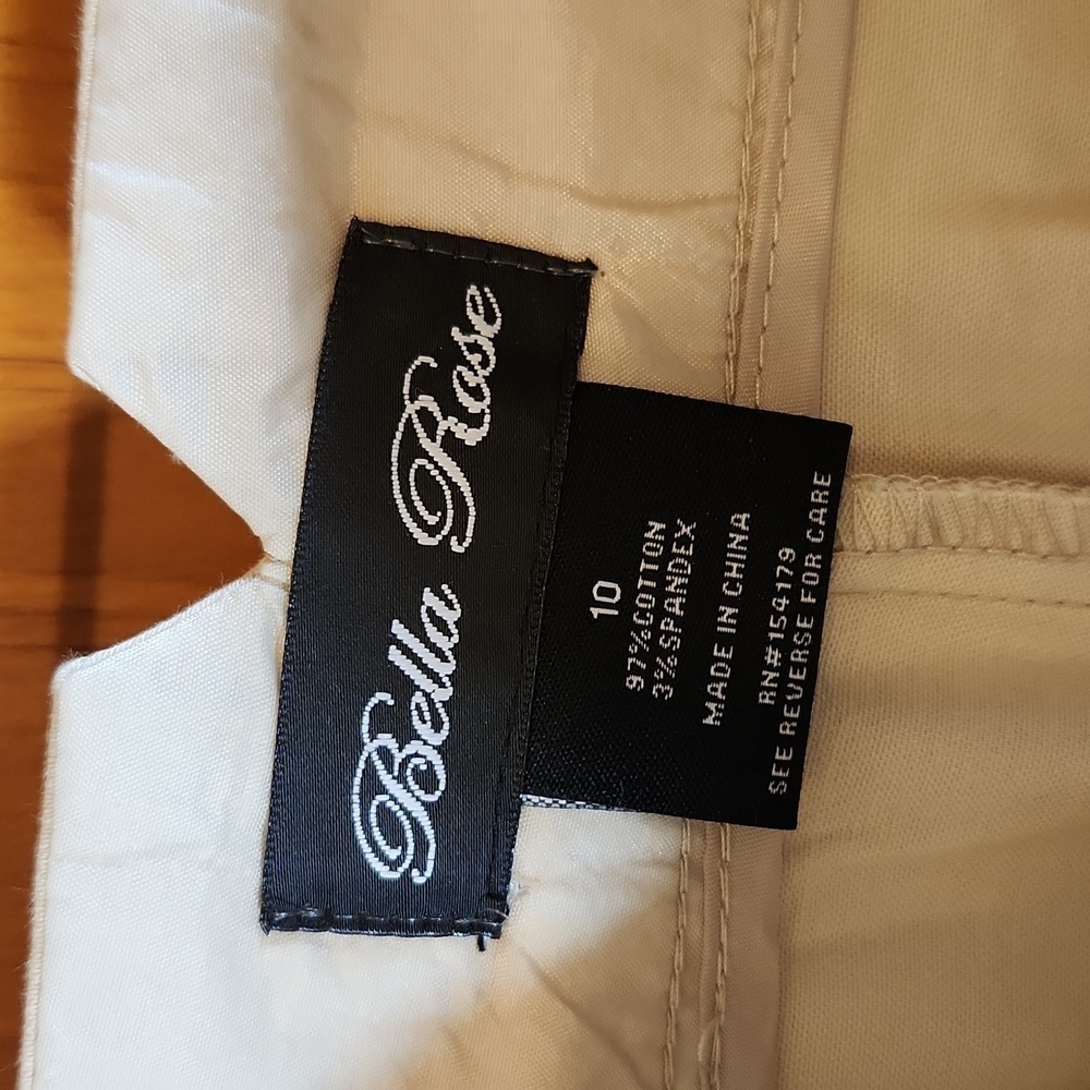 2 pairs of Bella Rose Shorts, size 10, Royal and Khaki - Picture 7 of 7